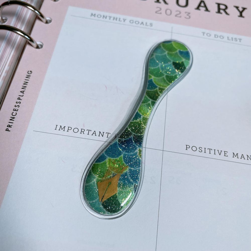 Green Mermaid Shiny Page Marker